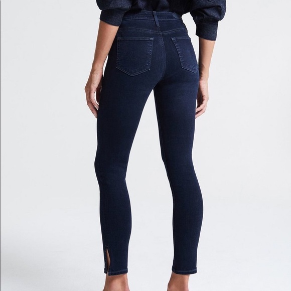AG Farrah Skinny Ankle High Rise Stretch Jeans in Dark Indigo Size 29 - Picture 2 of 7